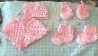Pink Baby Set This is the first baby set I had ever made. 